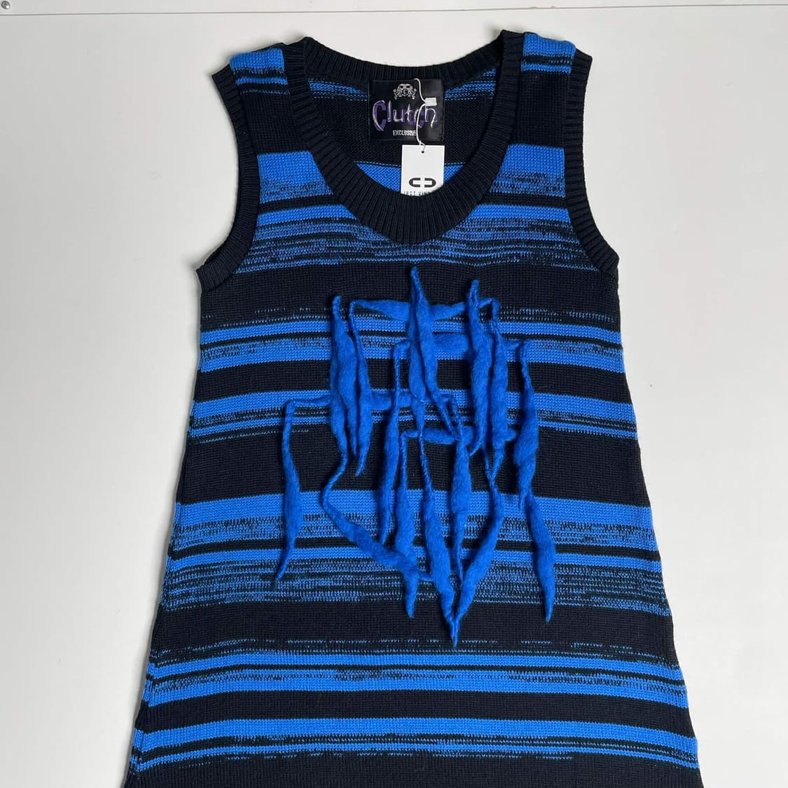 Clutch 펠트 울 100 스트라이프 원피스 상품이미지2