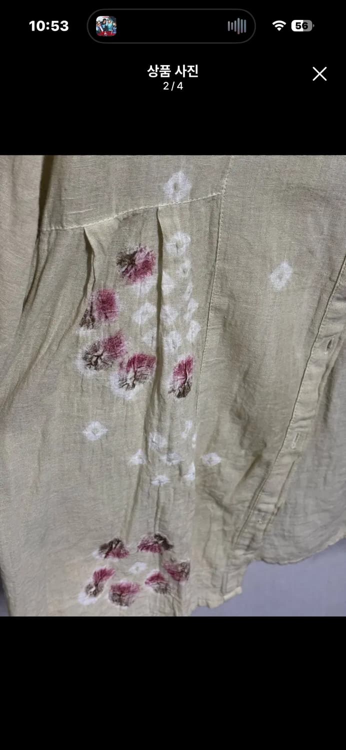 빈티지 타이다이 린넨 셔츠 상품이미지2