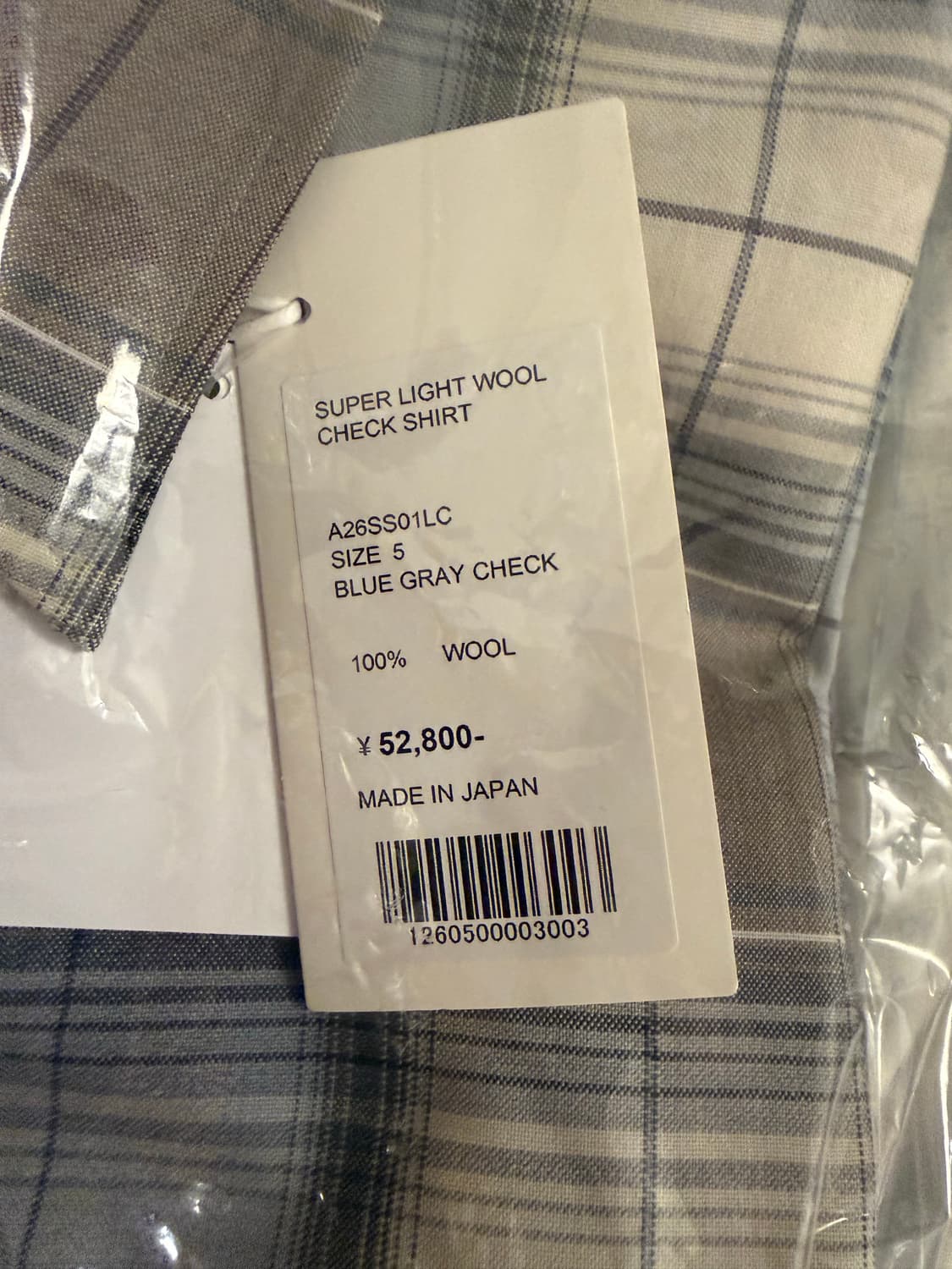 오라리 26ss 체크셔츠 상품이미지3