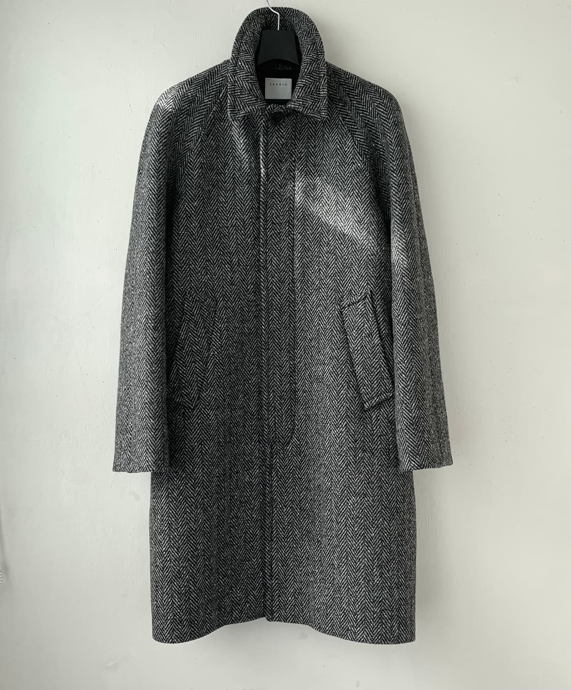 산드로옴므 23fw 헤링본 발마칸 코트 상품이미지2