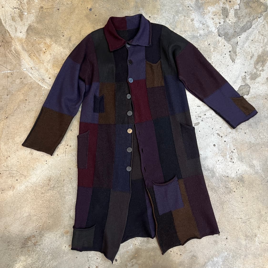 Jurgen lehl 패치워크 코트 상품이미지1