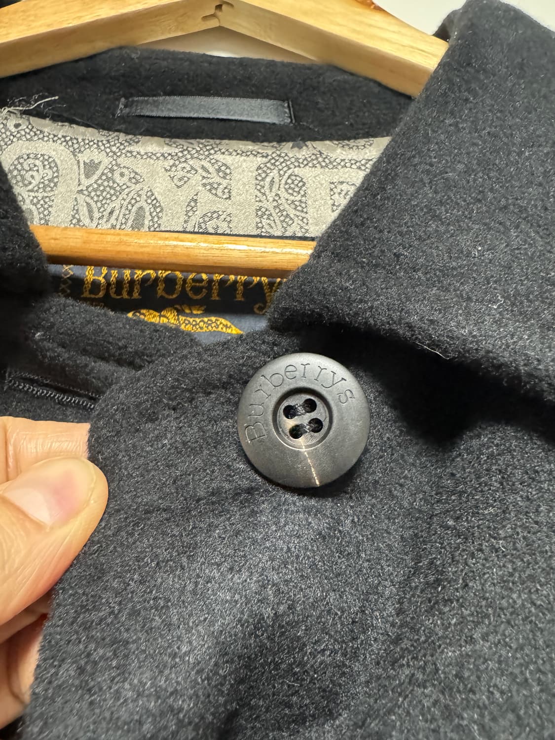 정품 올드 버버리 캐시미어 100 발마칸 코트 상품이미지5