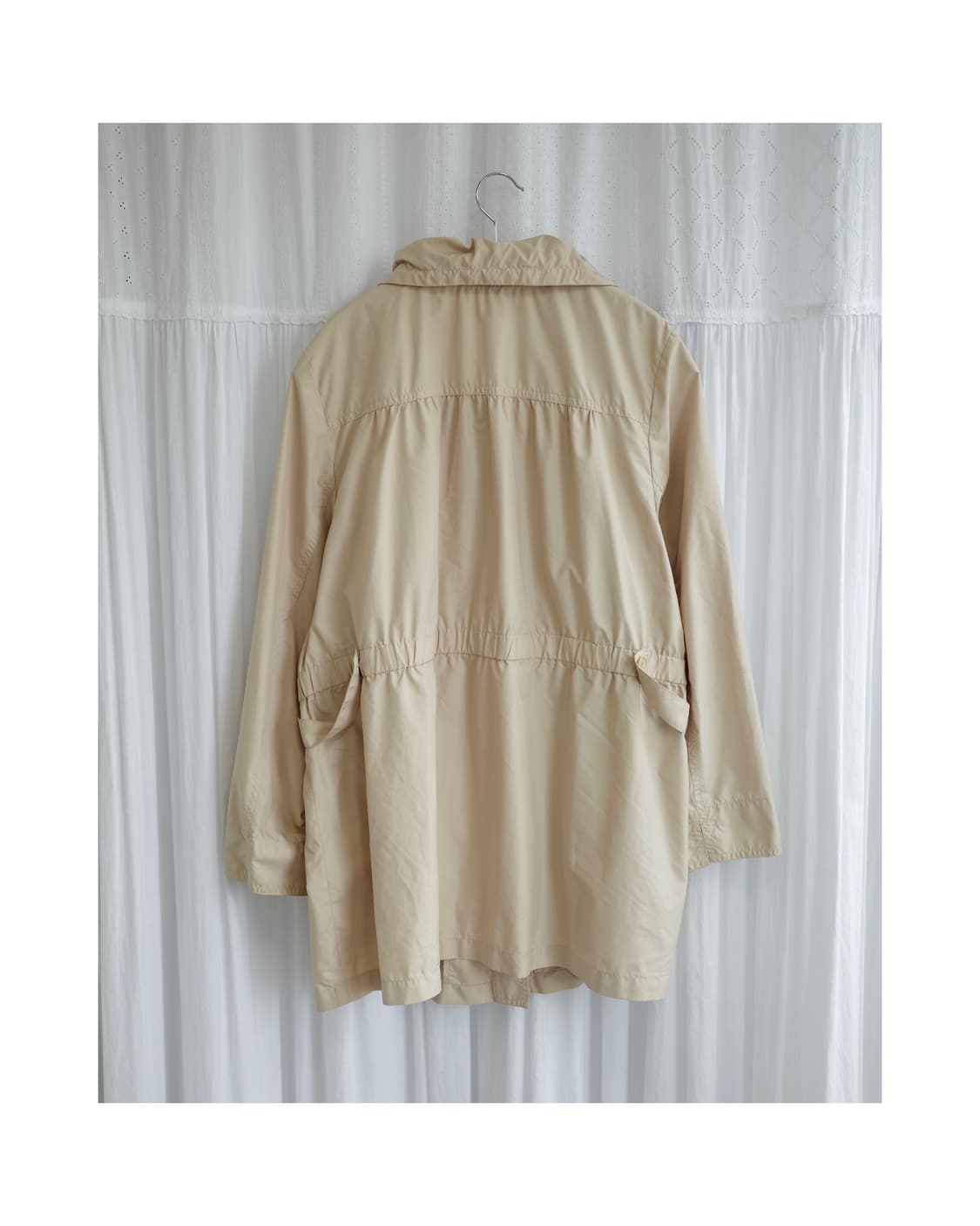 Topvalu light beige wind breaker 상품이미지5