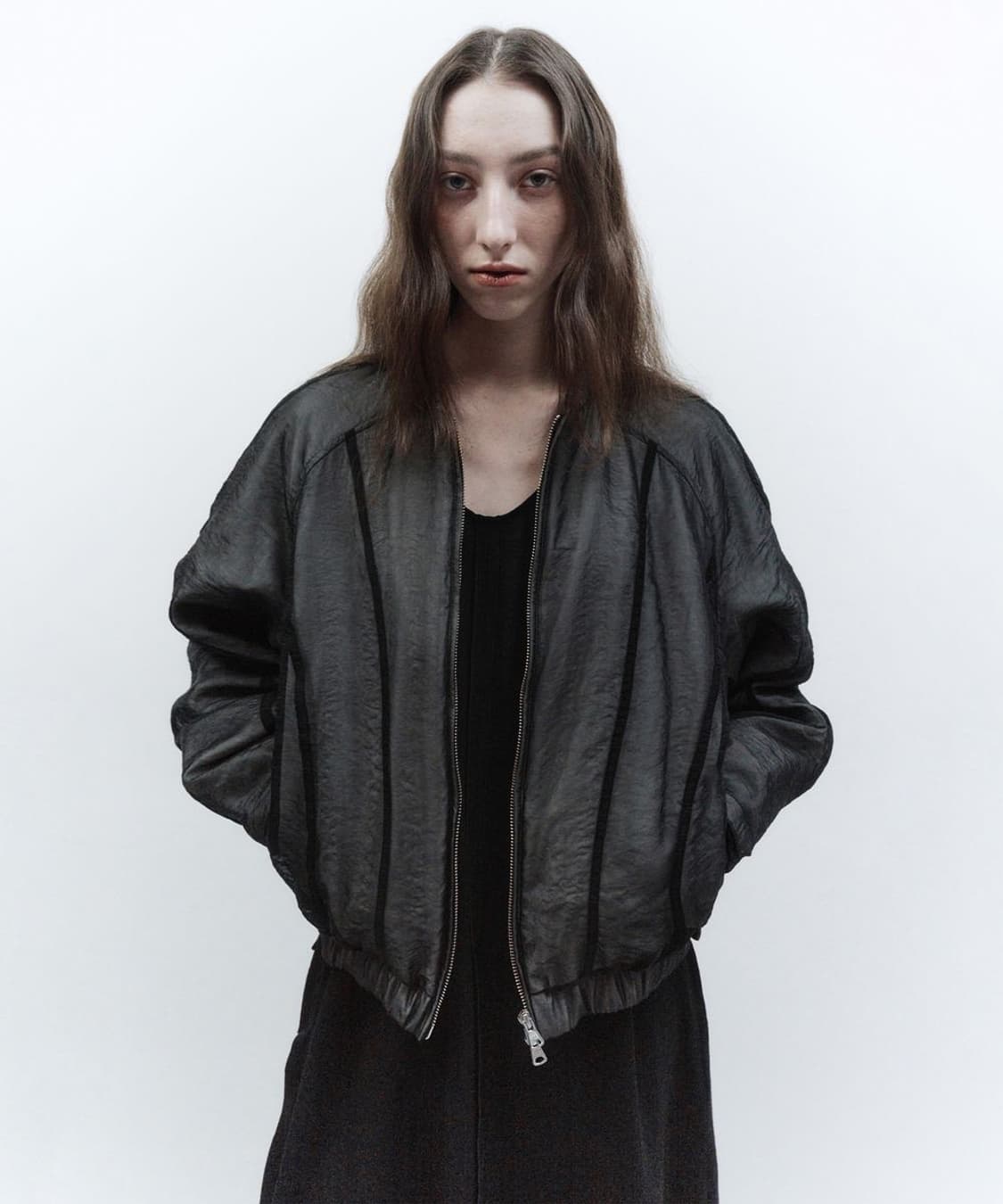 인사일런스 더블레이어드 플러피 점퍼 상품이미지3