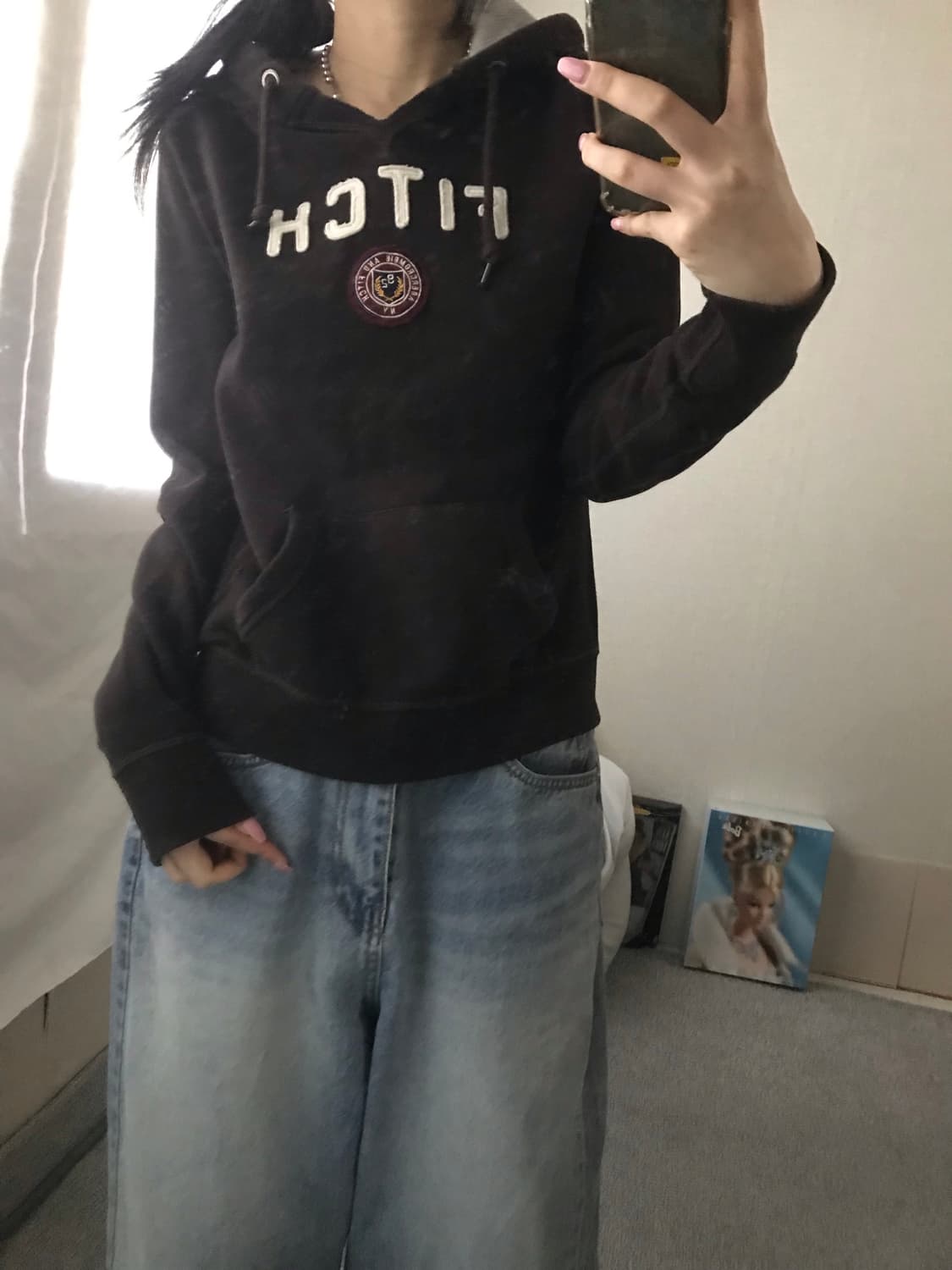 아베크롬비 브라운 후드티 상품이미지2