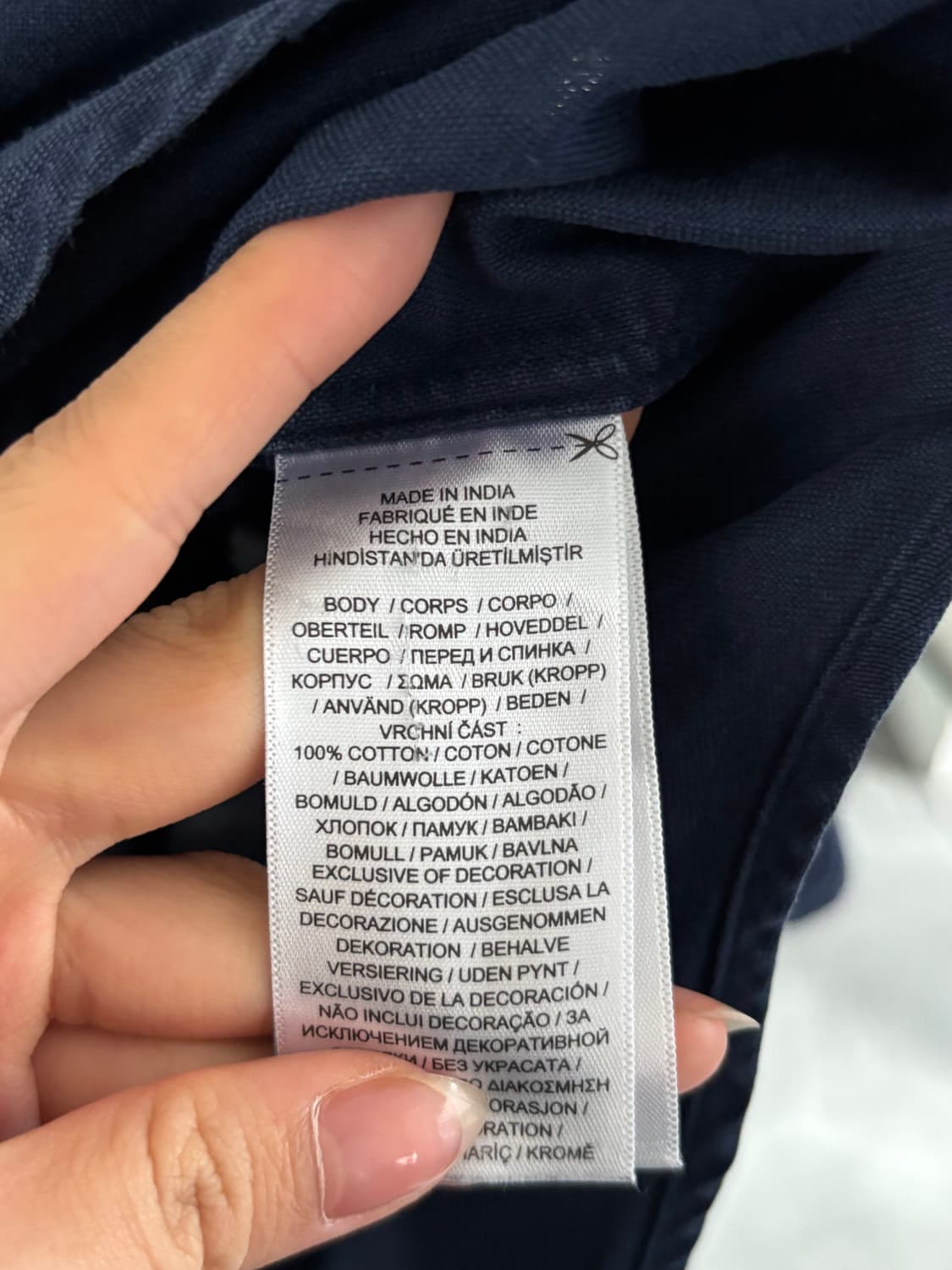 Polo 폴로 랄프로렌 QR신형 네이비컬러 커스텀 핏 레드포니 코튼 셔츠 상품이미지7