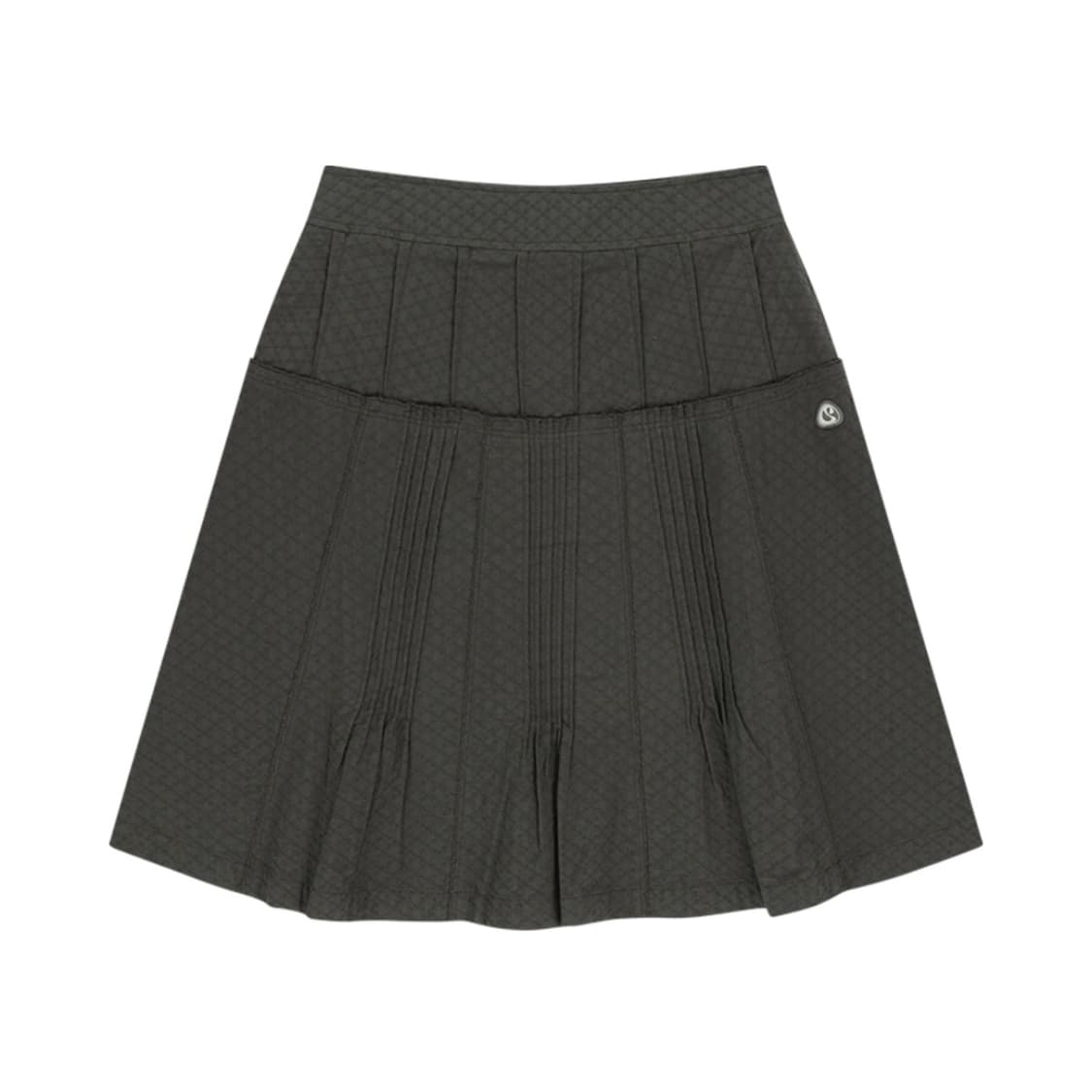 코이세이오 플라워 핀턱 스커트 차콜 0사이즈 상품이미지1