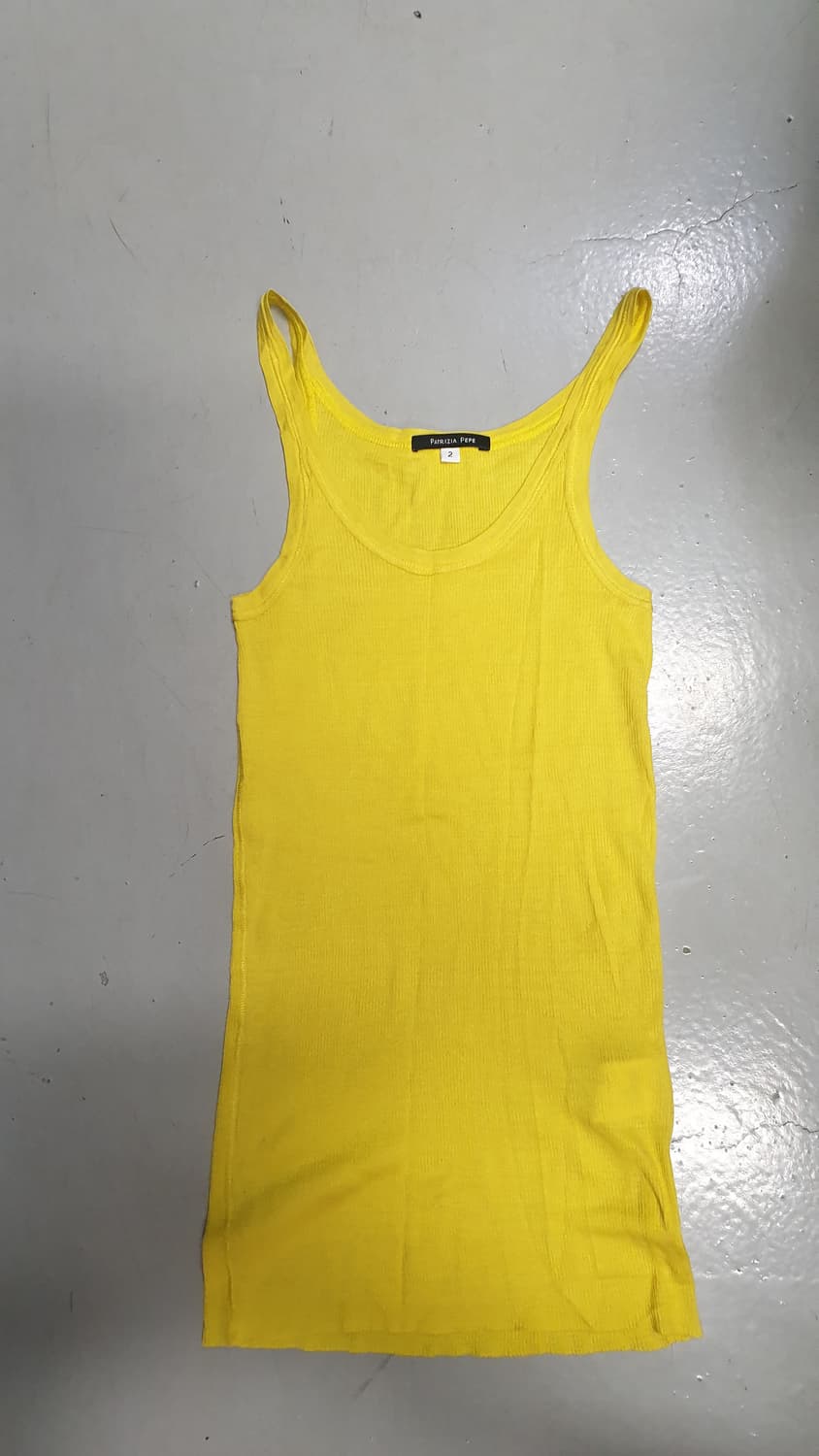 PATRIZIA PEPE 옐로우 런닝 탱크탑 상품이미지1