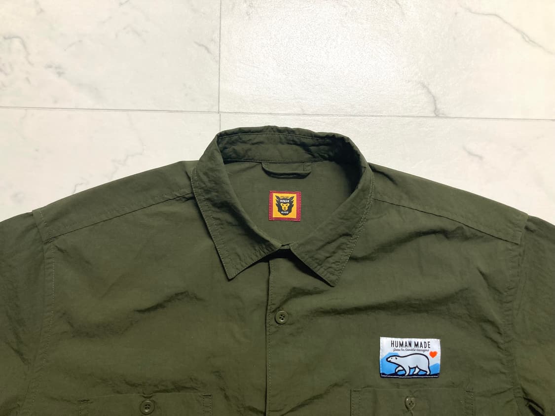 휴먼메이드 23SS 캠핑 숏슬리브 나일론 반팔 셔츠 XL 100-105 상품이미지4
