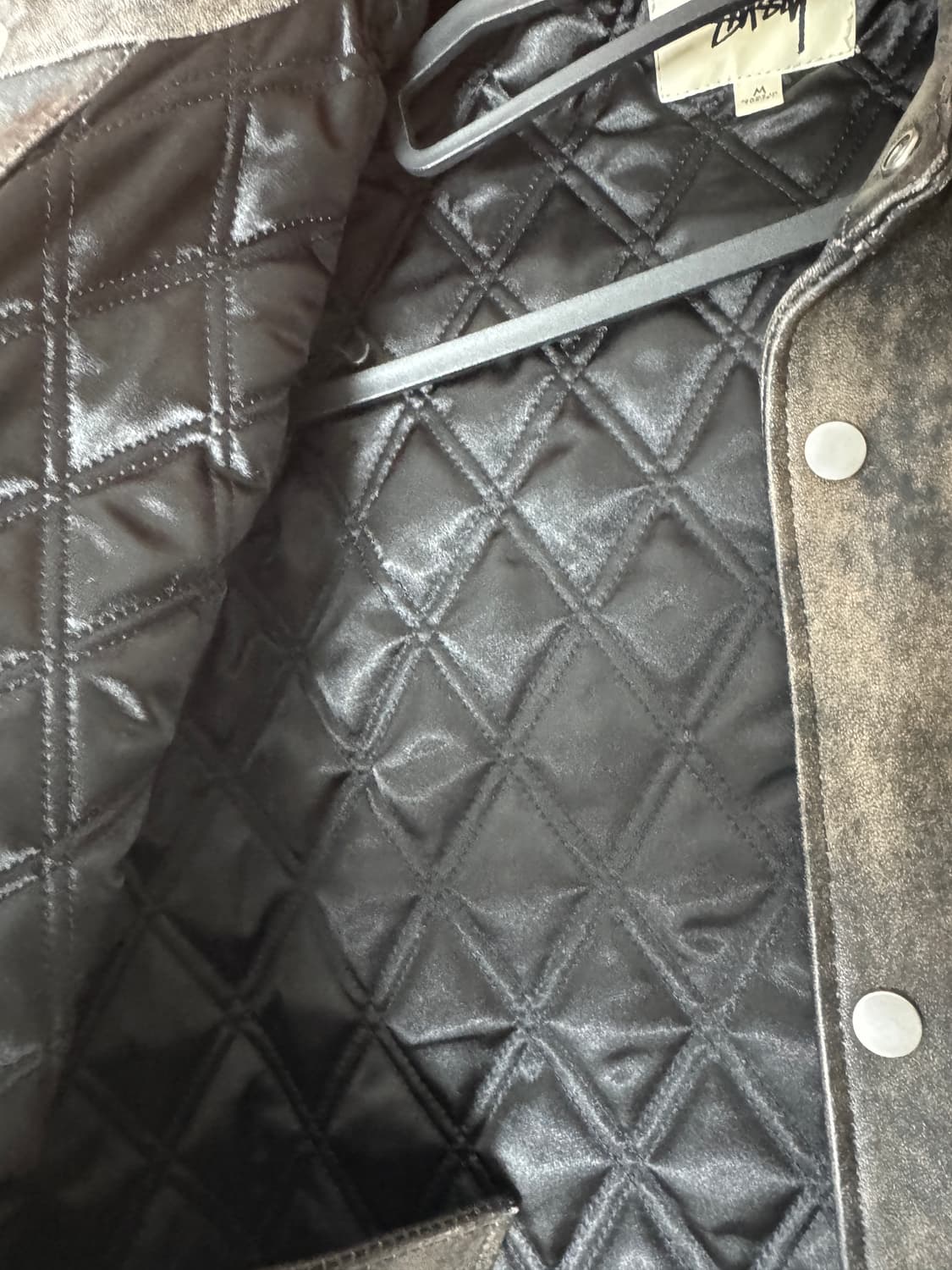 [M] 스투시 레더 오버셔츠 상품이미지5