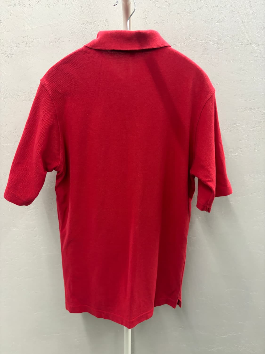 버버리 카라 반팔 티셔츠 레드 S 상품이미지6