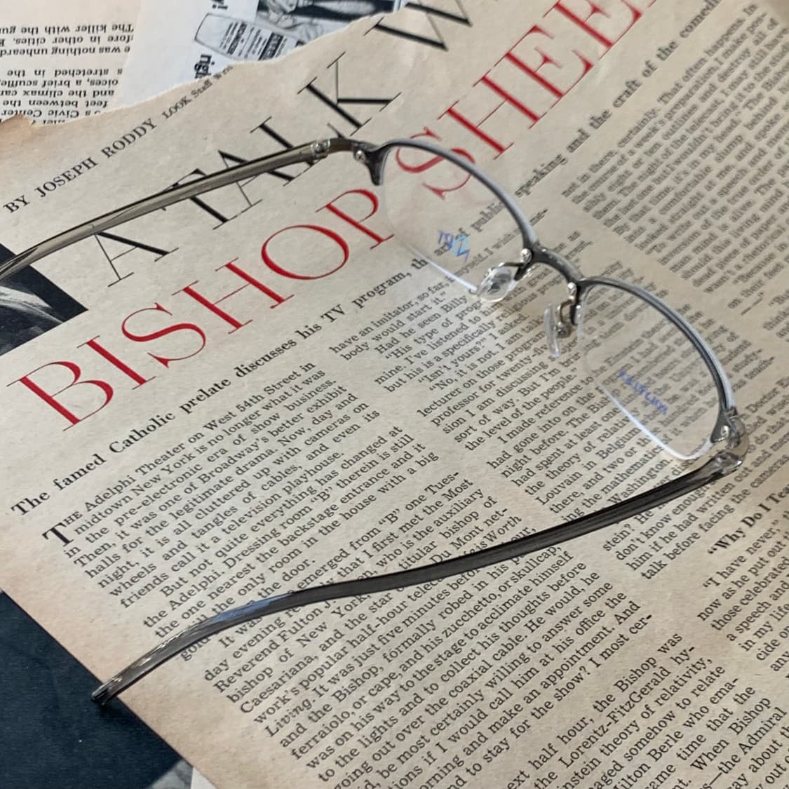 733 데드스탁 스퀘어 클리어 블랙 반무테 초경량 빈티지안경 상품이미지7