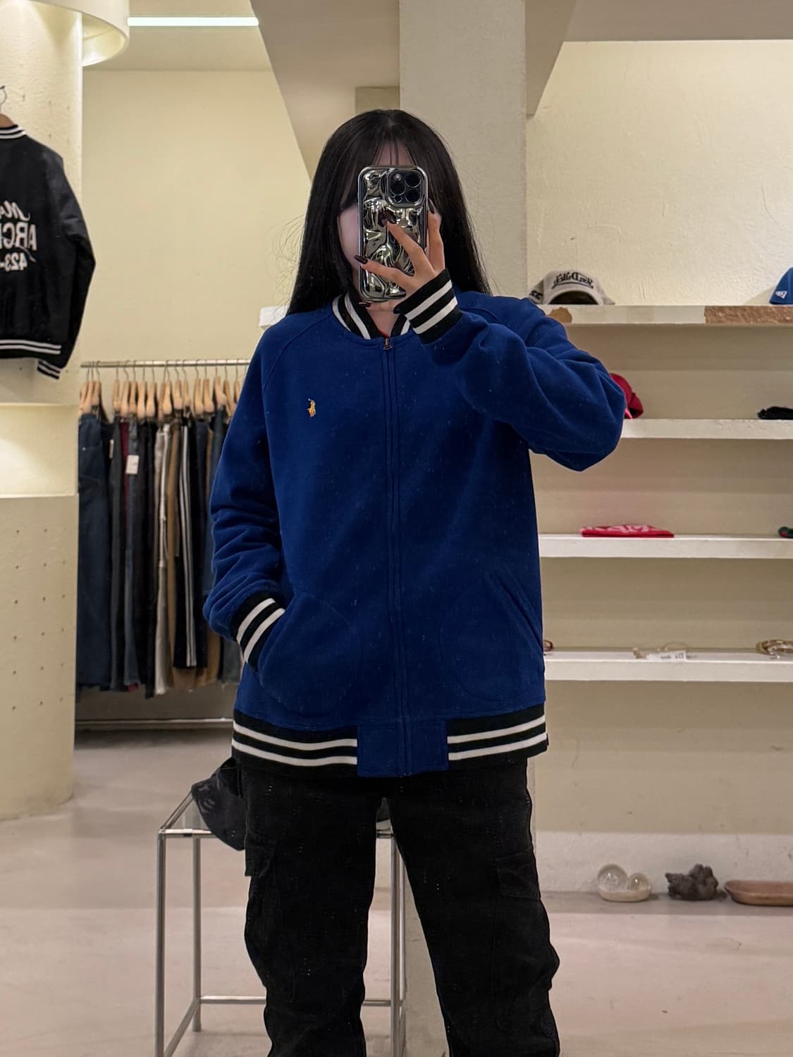 폴로 랄프로렌 포니 로고 집업 바시티 자켓 U1660 상품이미지1