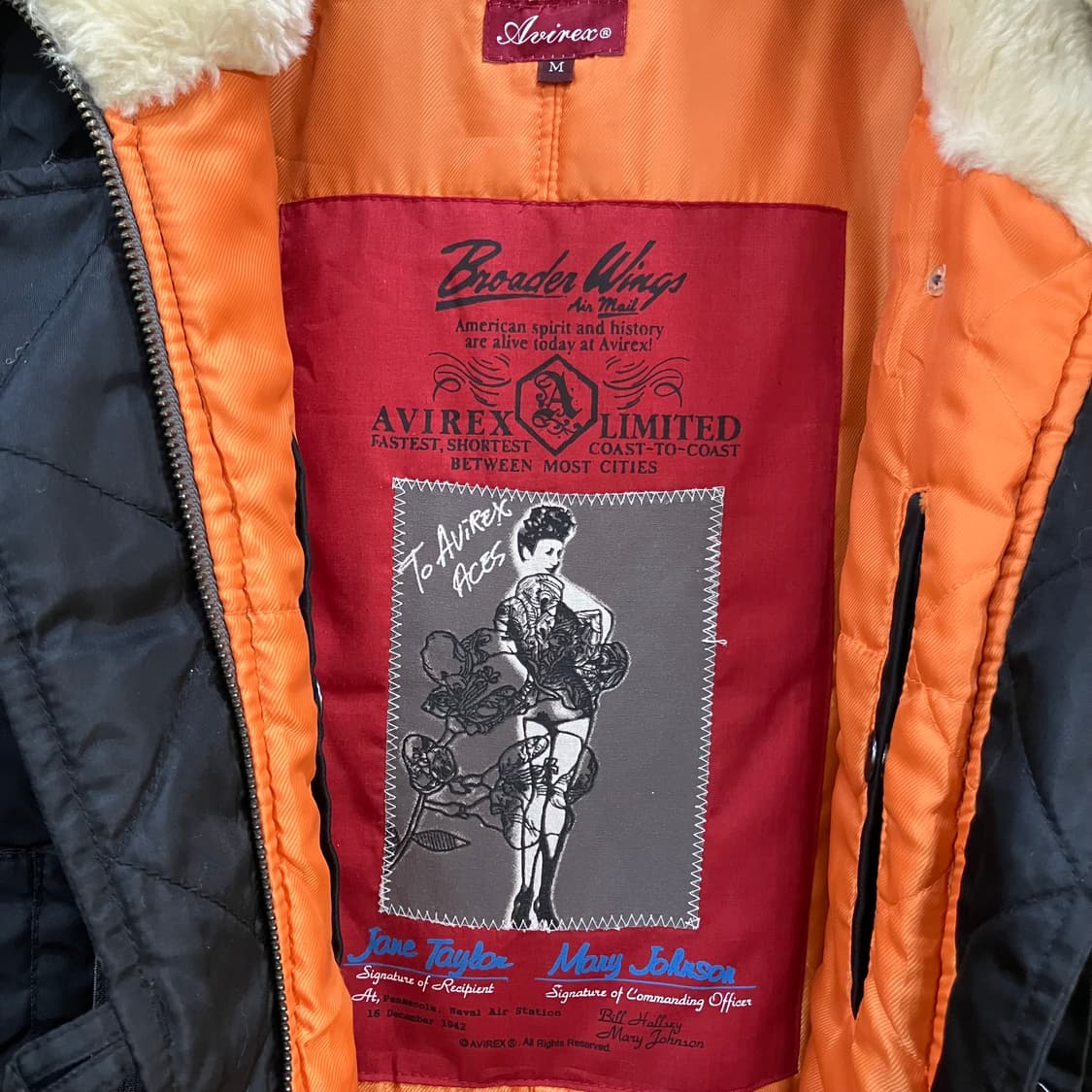 아비렉스 라쿤 후드 패딩 점퍼 M 상품이미지2