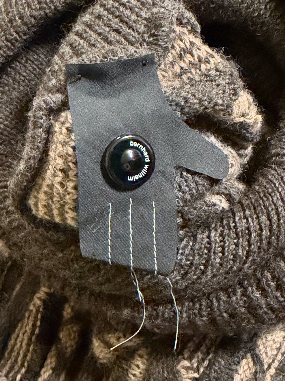 버나드윌헴 알파카 울 후드 니트 상품이미지4