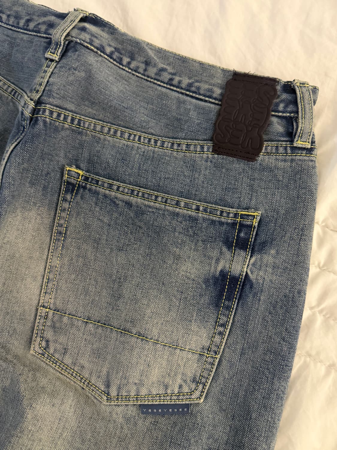 예스아이씨 Standard Denim Pants Light Indigo 상품이미지4