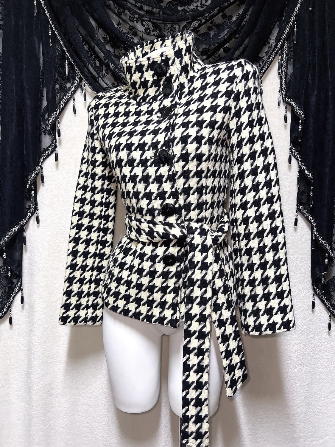 오네갸루 하운드투스 벨트 자켓 숏코트 로걀 나나 펑크 헤이세이 시부야 상품이미지8