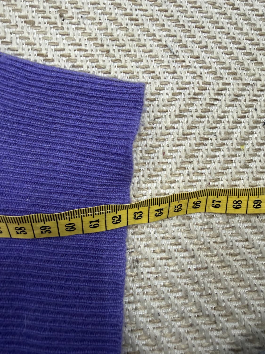 정품) 고비 23ss 캐시미어100 퍼플 라운드넥 니트 55 상품이미지10