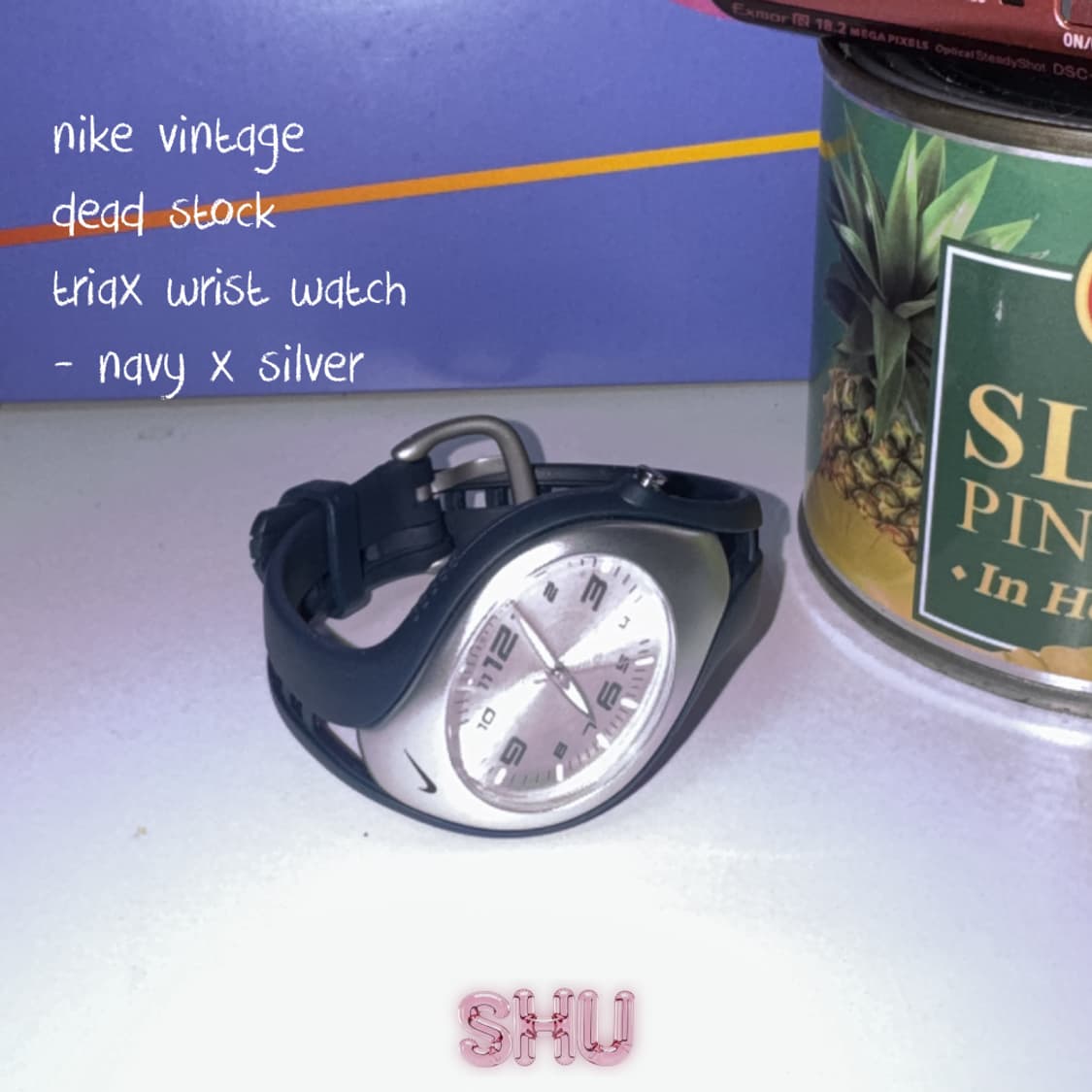 나이키 NIKE 트라이엑스 우먼스 여성용 우레탄 손목시계 네이비 x 실버 상품이미지2