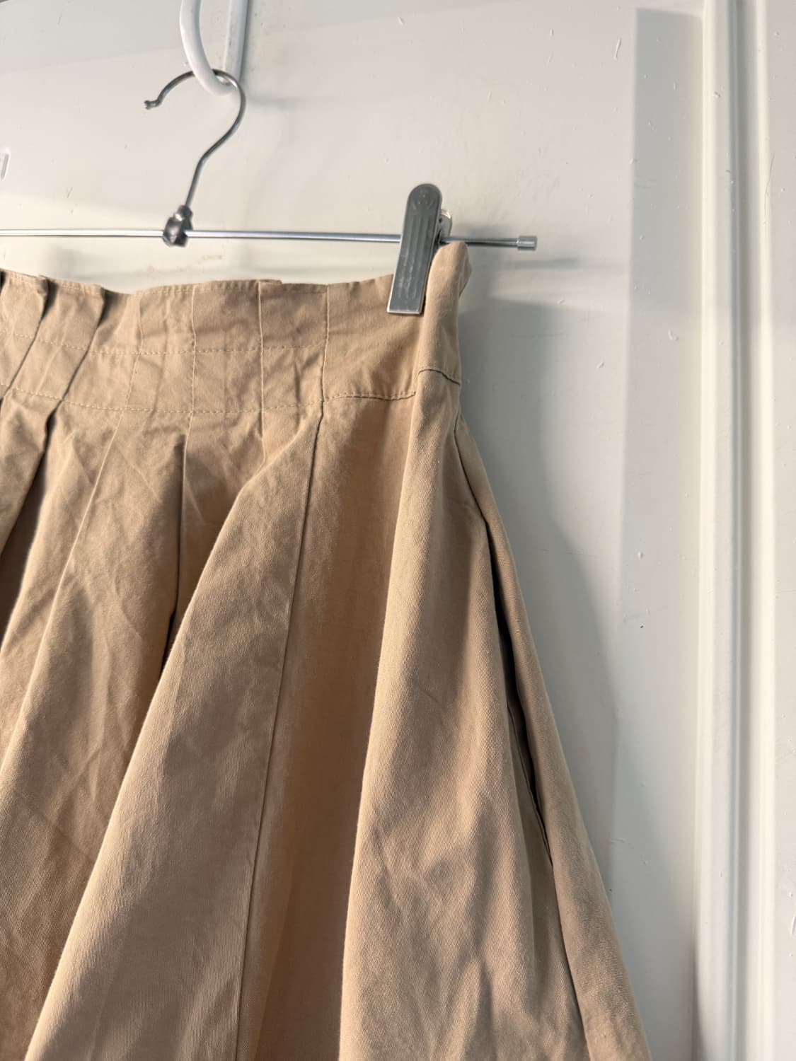 일본빈티지 베이지 핀턱 플리츠 롱스커트 상품이미지7