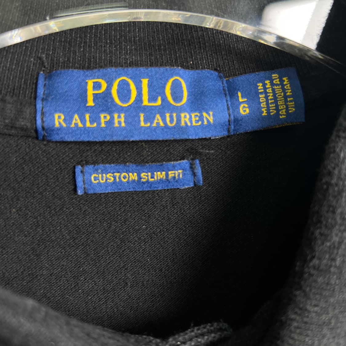 폴로 랄프로렌 블랙 긴팔 카라티 L 상품이미지3