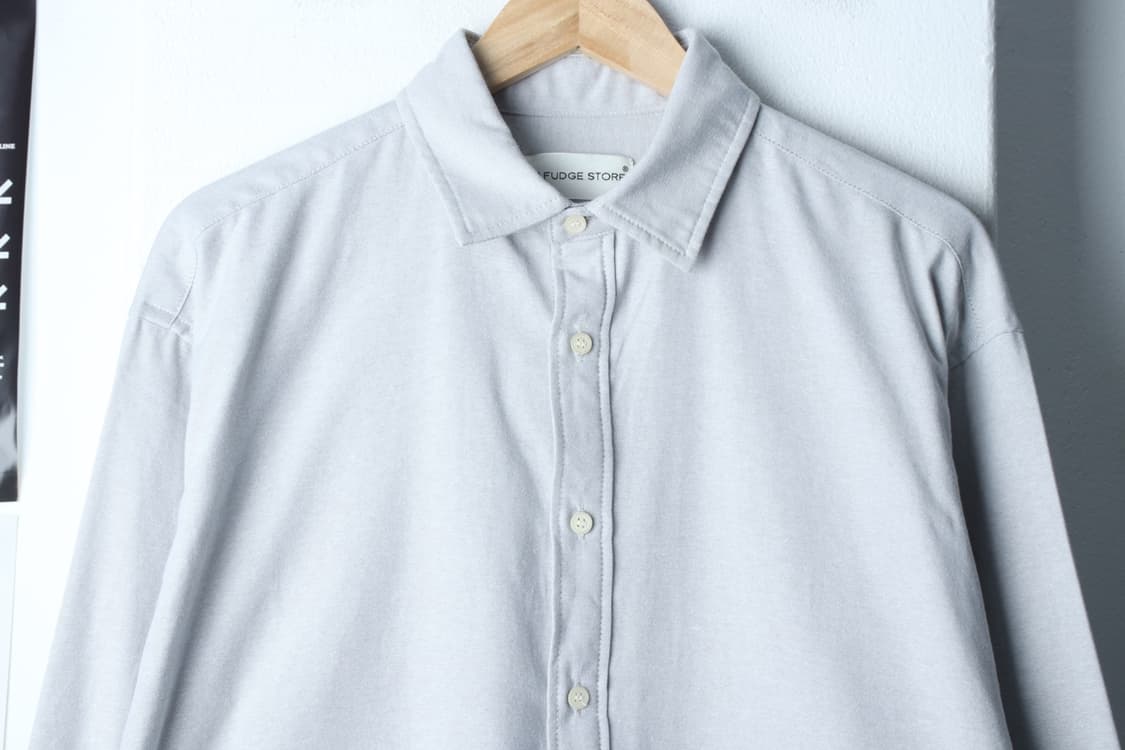 (L-XL) 라퍼지스토어 셔츠 남방 옥스포드 그레이 무지-H30727 상품이미지3
