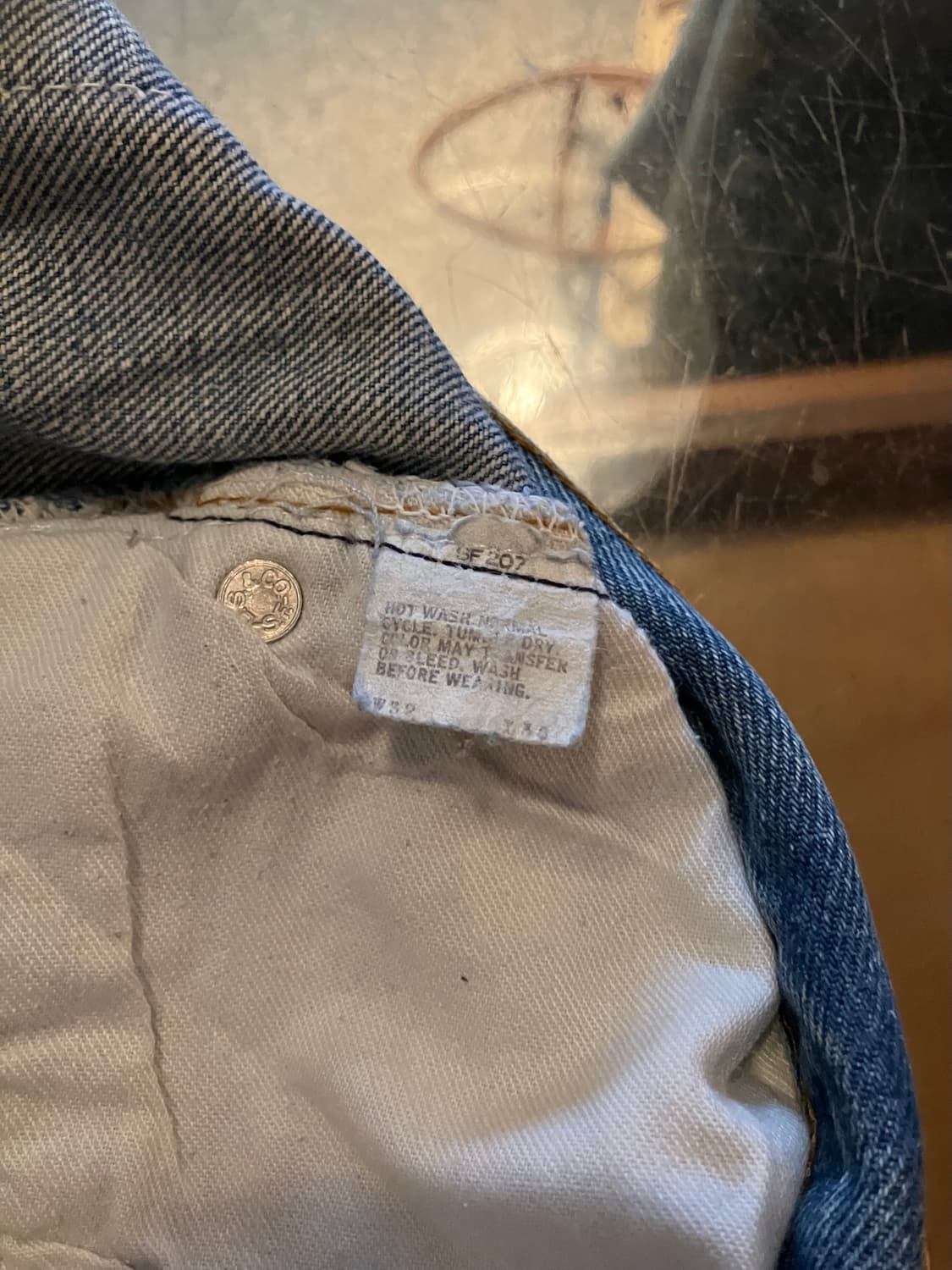 80s USA 빈티지 리바이스 501 이행기 66후기 논셀비지 데님 팬츠 상품이미지9