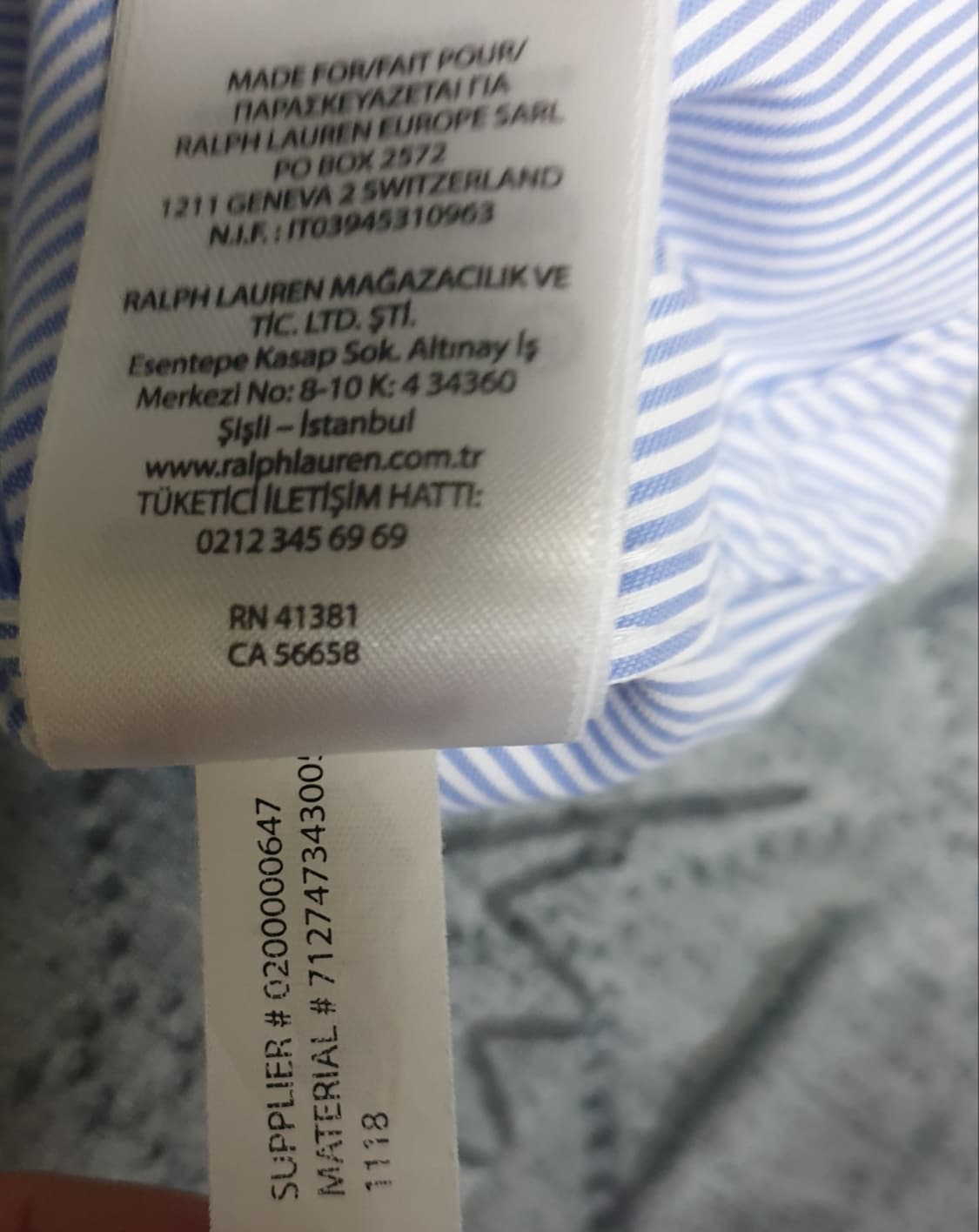 폴로랄프로렌 이지케어 스트라이프 반팔셔츠 22s상품 (15 반 사이즈) 상품이미지6