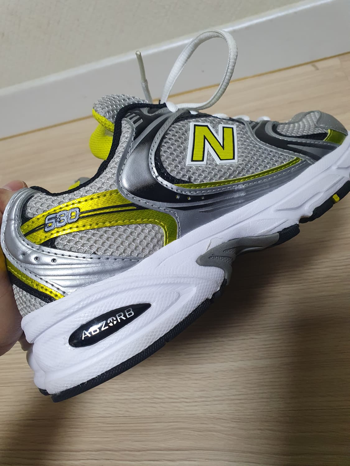 뉴발란스 530 실버 옐로우 운동화 245 상품이미지7