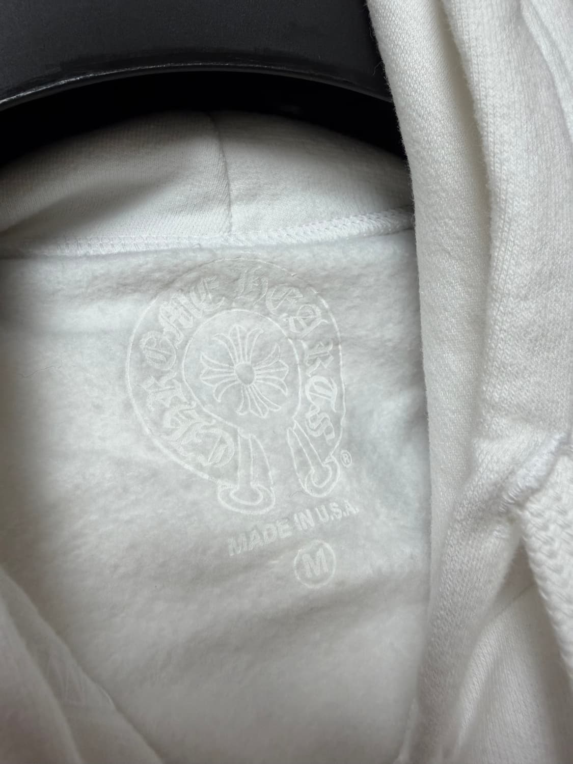 (미시착 새상품) 크롬하츠 버티컬 후드집업 M 화이트 블루 상품이미지4