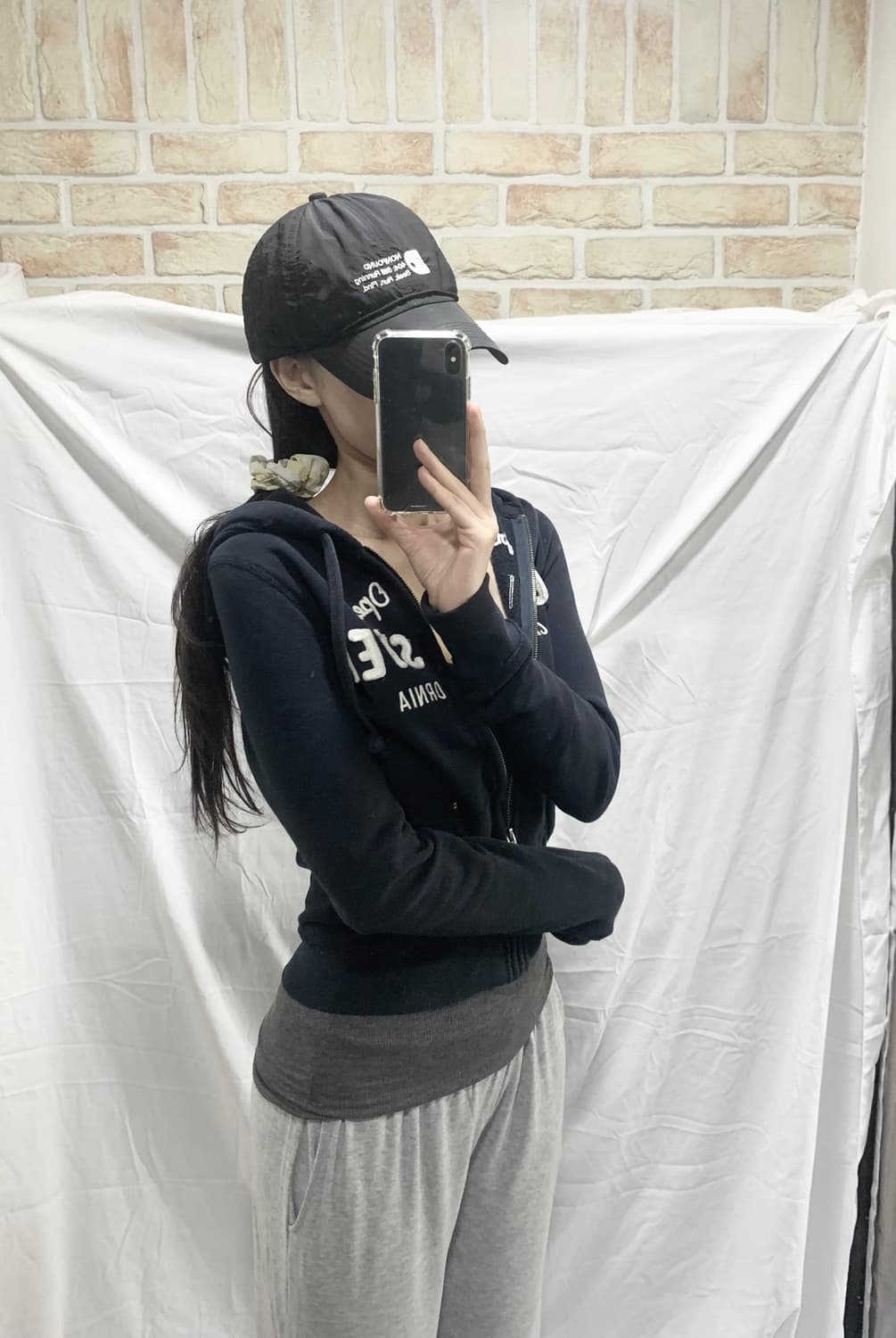 홀리스터 후드집업,네이비,XS 상품이미지1