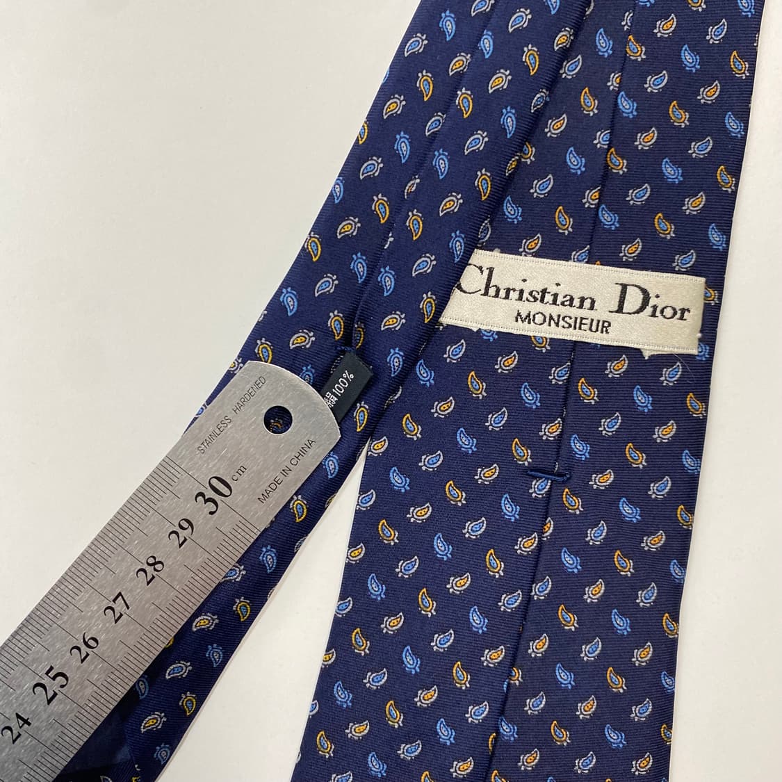 크리스찬 디올(Dior) 명품 정품 페이즐리 넥타이 8.6cm 상품이미지5