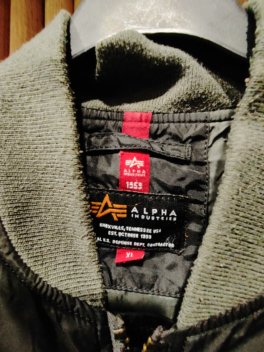 무배) 알파 인더스트리 나일론 봄버 자켓 - XL 상품이미지4