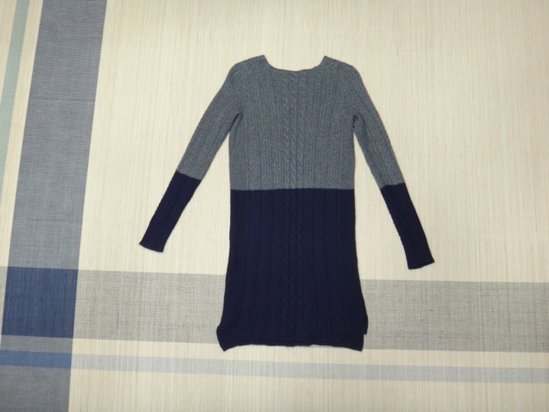 (34/90size) 라코스테 브이넥 꽈배기 니트 원피스 상품이미지2