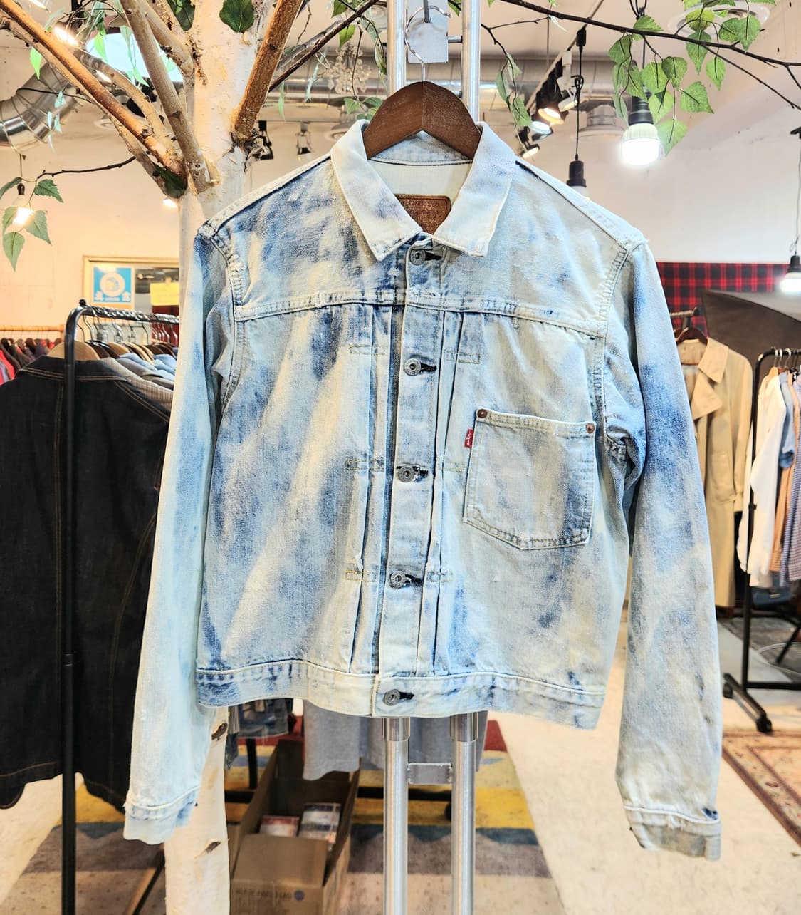 90s 리바이스 LVC 506XX 빅E 1세대 셀비지 데님자켓 상품이미지1