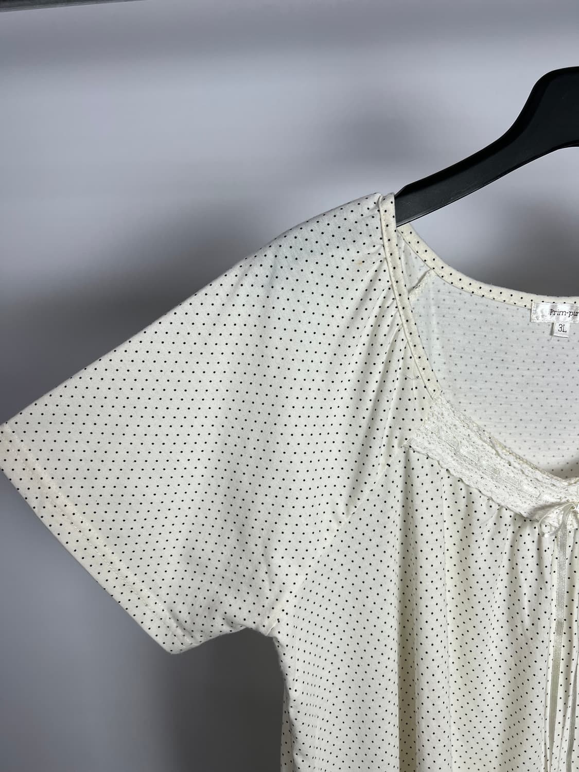 PRIM-PURE 도트 반팔티 상품이미지5