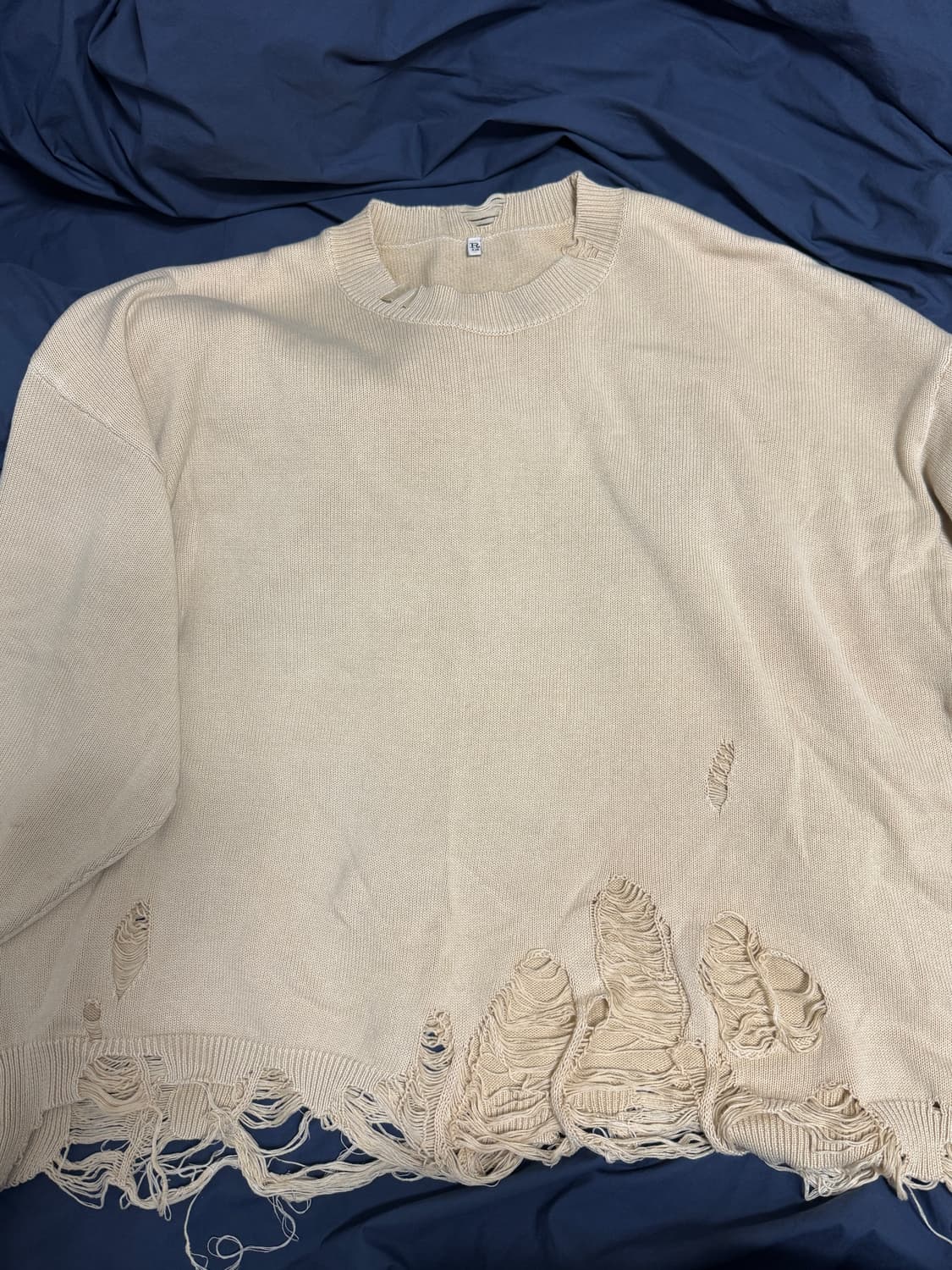 R13 알썰틴 디스트로이드 오버사이즈 풀오버 L 상품이미지2