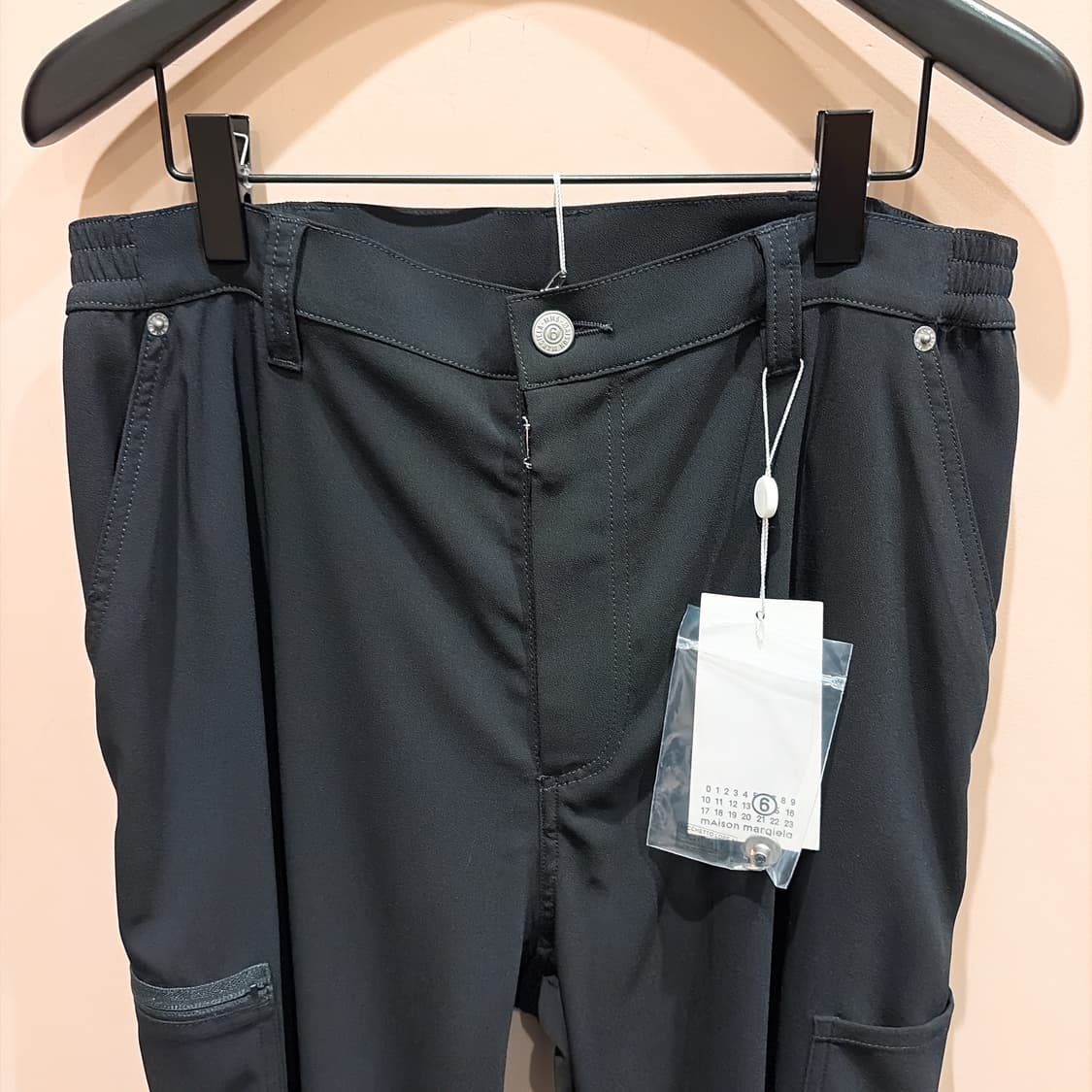 (정품/새상품) MM6 마르지엘라 남성 블랙 패널 카고 팬츠 상품이미지2