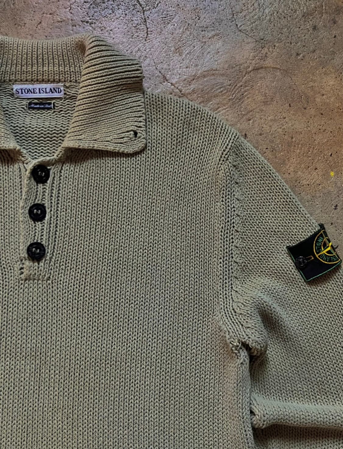 98SS 스톤아일랜드 버튼 업 니트 아카이브 상품이미지5