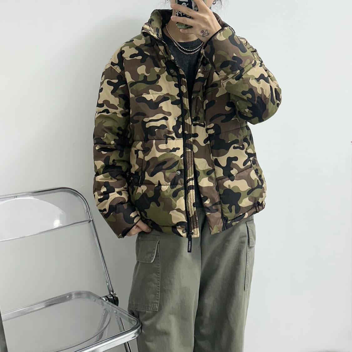 cotton on 카모 패딩 상품이미지3