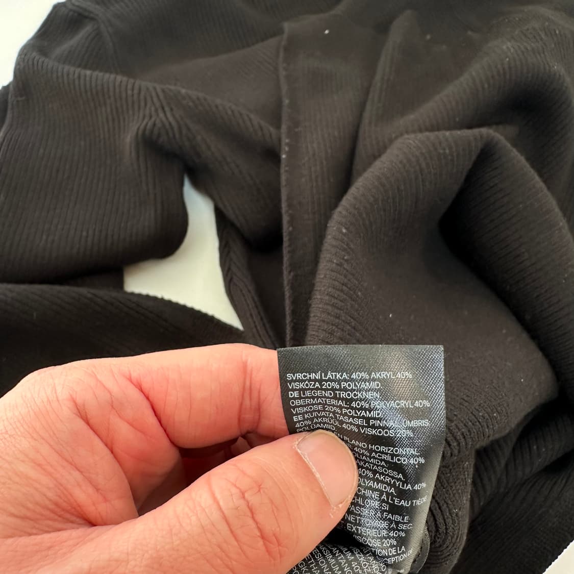 XL 드로우핏 블랙 오버핏 반집업니트 상품이미지3