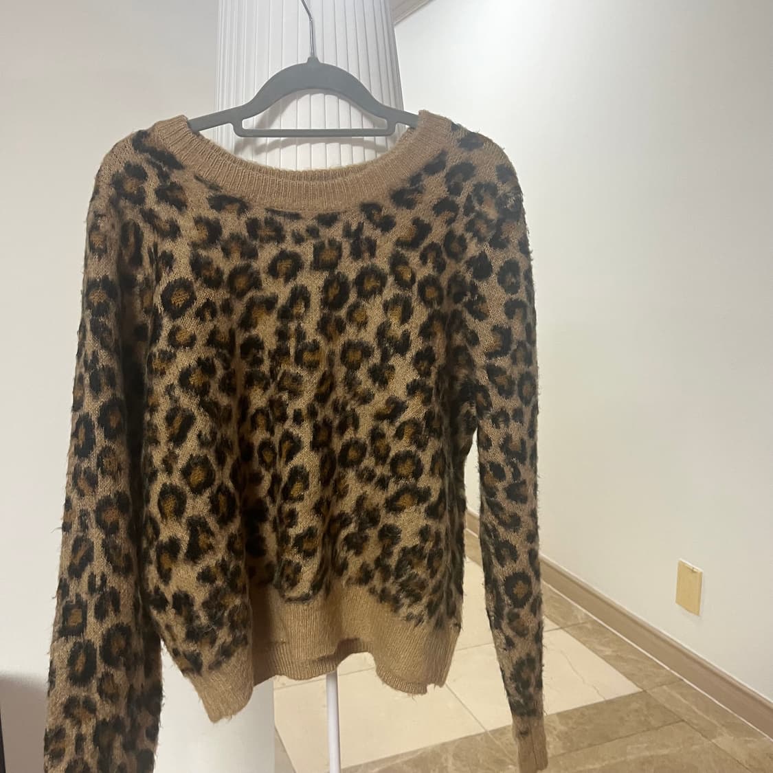 빈티지 호피 니트 크루빈티지 나나깔 펑크 Y2K 상품이미지1