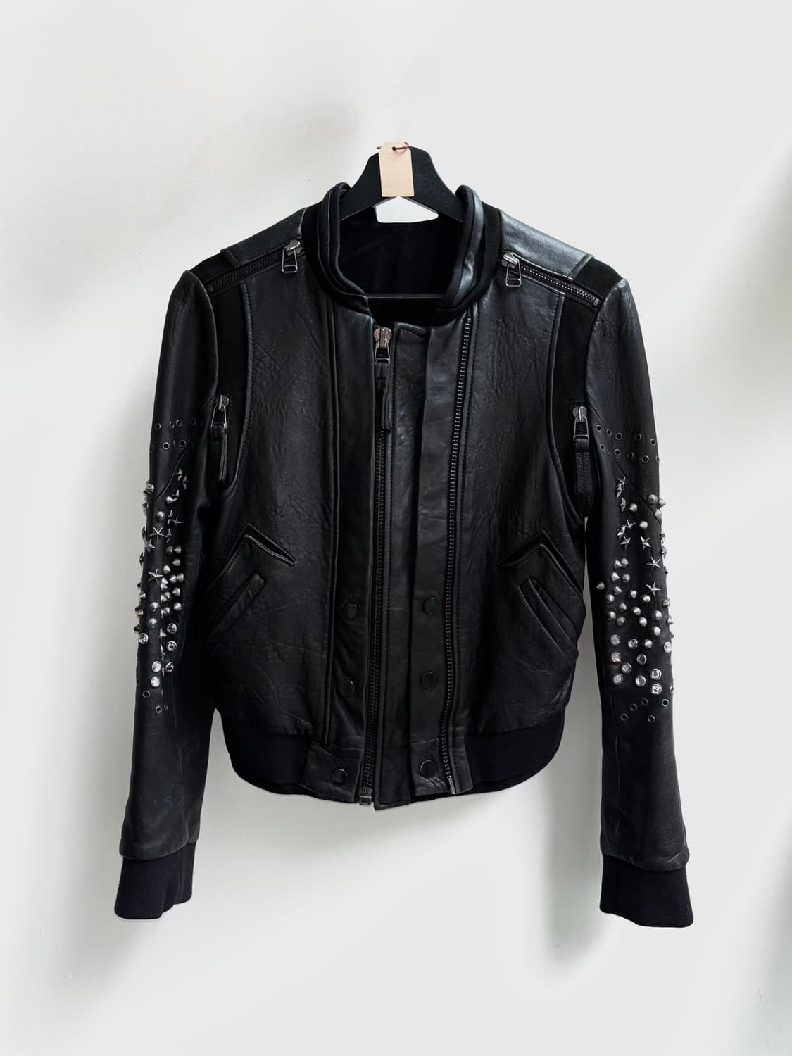 [Silver Stud Leather Jacket] 스터드 레더 자켓 상품이미지2