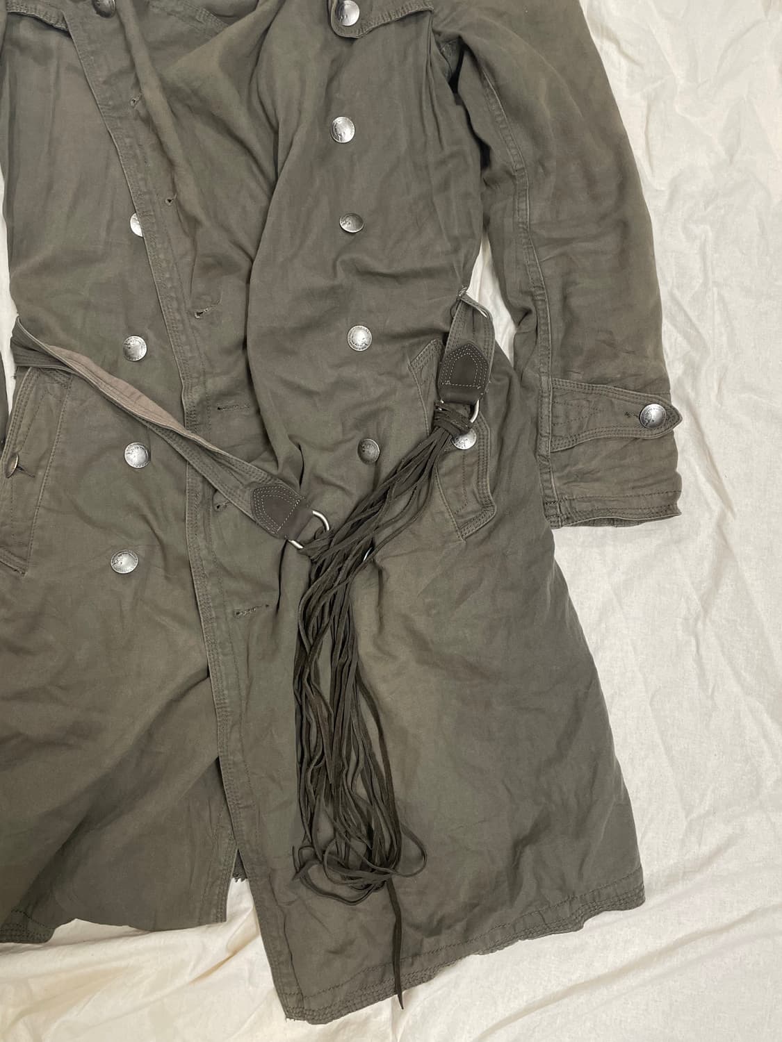 goa 고아 빈티지 밀리터리 모토 웨스턴 트렌치코트 상품이미지5