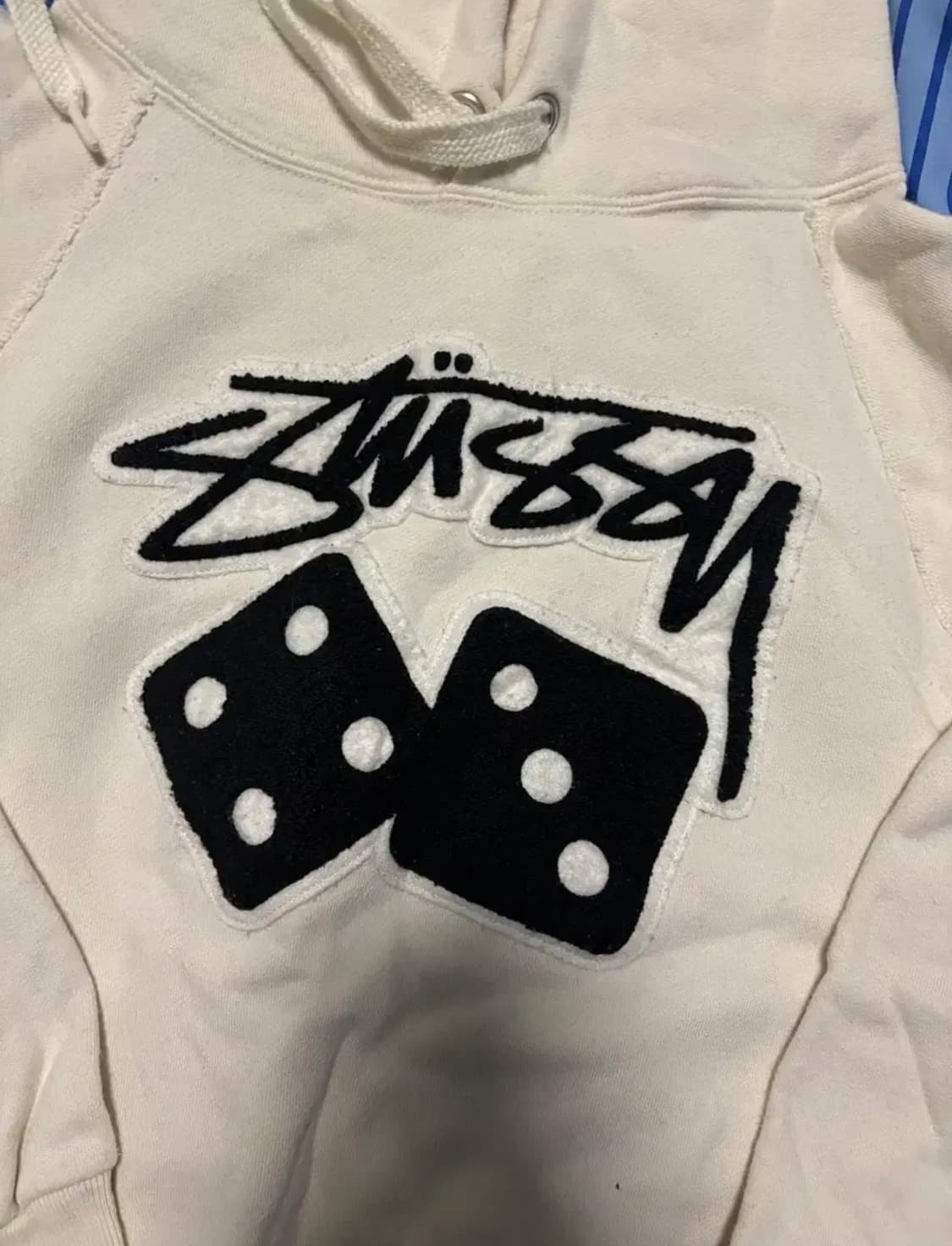 스투시 후드티 아이보리 주사위 다이스 상품이미지2