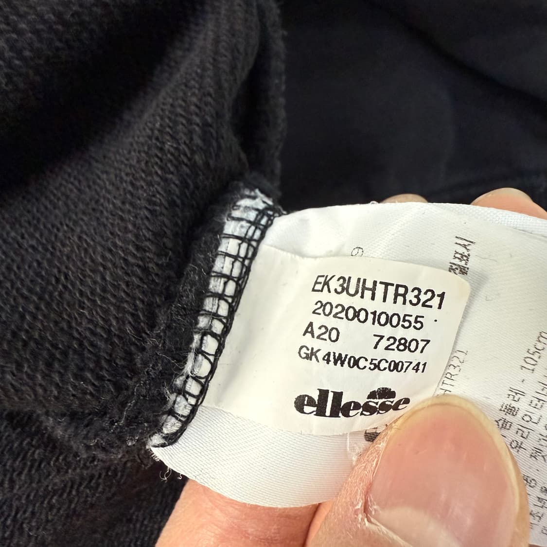 [105] 엘레쎄 블랙 맨투맨 1231T1 상품이미지5