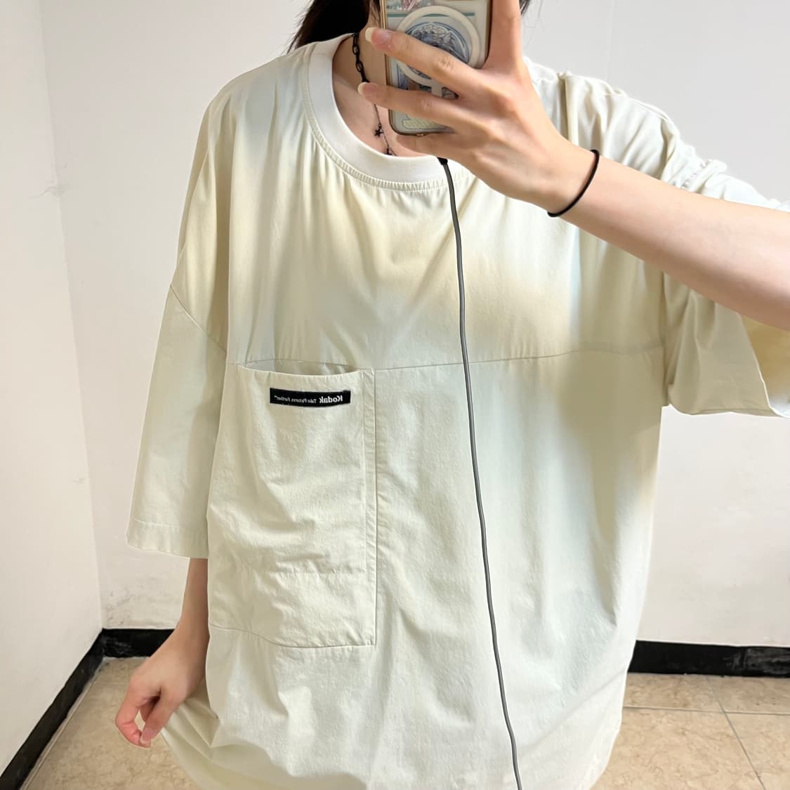 Kodak Beige Woven Short Sleeve 상품이미지3