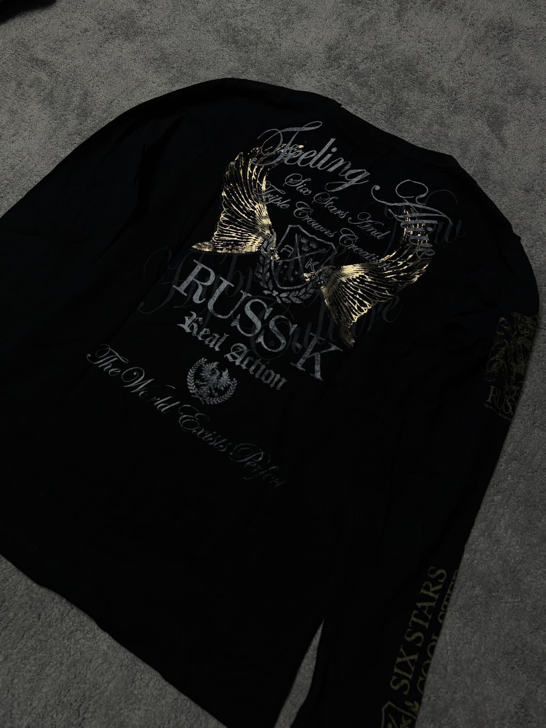 Vintage V-kei mood Punk longsleeve 상품이미지3