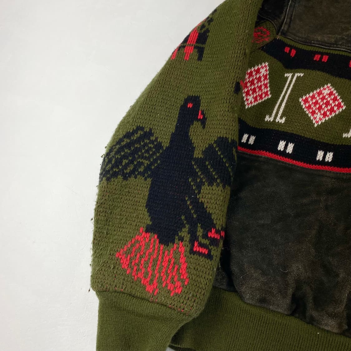 Vintage 스웨이드 레더 블루종 자켓 (100) 상품이미지5