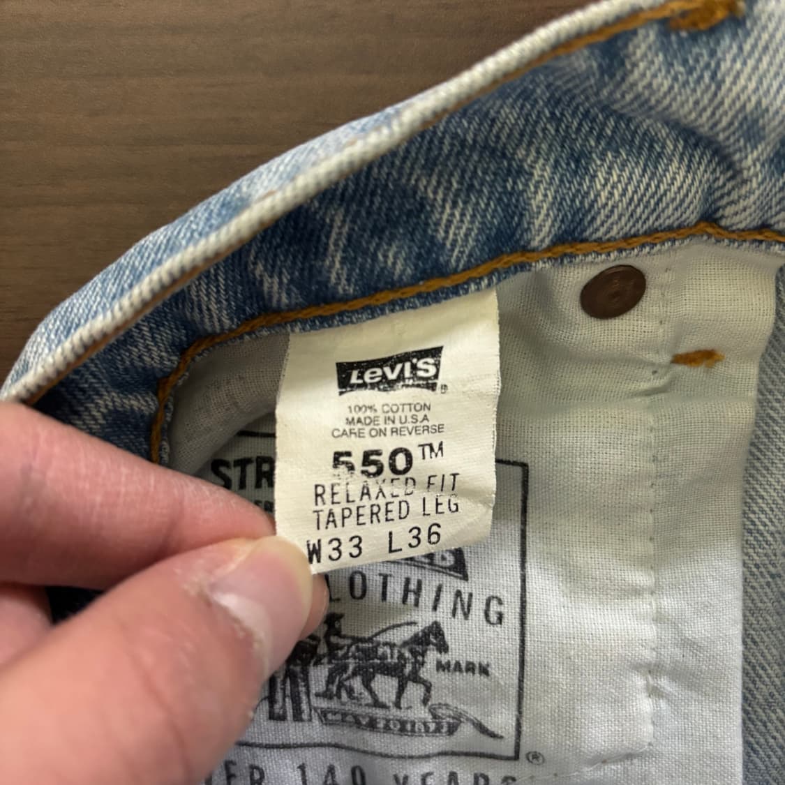 90s USA 빈티지 리바이스 550 30 상품이미지3